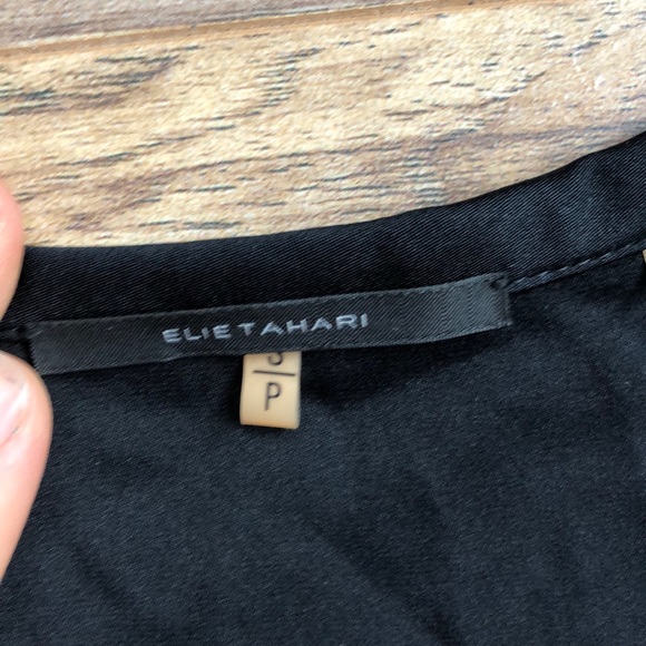 Elie Tahari Black Sequin Sleeveless Blouse S - Picture 2 of 6